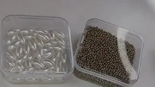 Pulsera perlas de arroz y mostacillas