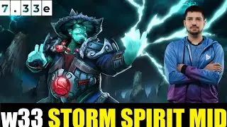 W33 PLAYING Storm Spirit MID 7.33E &mdash; МАТЧ С ВЫСОКИМ MMR В DOTA 2 #dota2 #dota2gameplay