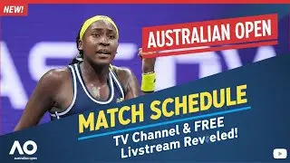 Coco Gauff Fans ALERT 🚨 Australian Open Match Schedule, TV Channel & FREE Livestream Revealed!