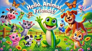 🎶 Hello, Animal Friends! | Fun Sing-Along for Kids 🐾🎤 #animalsongsforkids