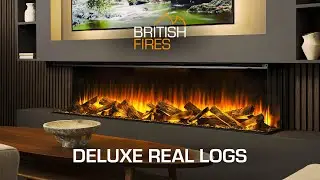 British Fires - Deluxe Real Logs New Forest Electric Fires