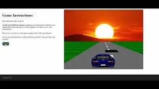 Sunset Drive Game In JavaScript With Source Code | Source Code & Projects