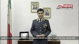 SIGARETTE DI CONTRABBANDO: SIGILLI A UNA FABBRICA CON DENTRO CINQUE TONNELLATE DI BI... | 03/02/2026