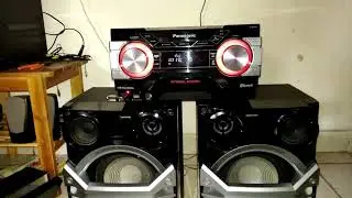 Unboxing do mini system panasonic akx600 1300w rms