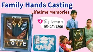 FAMILY casting|Lifetime memories|@freezimpressions #babycasting#familycasting#babyfootprints