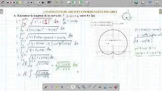 Longitud de arco de un cardiode o corazón en coordenadas polares r=2+2sen(teta)