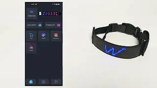Stylish Custom Bluetooth LED Dog Collar - How to Program Your Pet's Name/Message