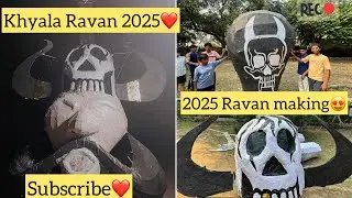 Khyala Ravan making😍😈|| 2025 Ravan making khyala💫