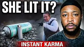 Karen Tries To Light Homeless On Fire! | #bodycam  #JuiceBarTV