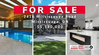 **For Sale** 2416 Mississauga Road Executive home Walkthrough with commentary & price breakdown
