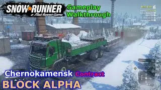 SnowRunner - Block Alpha | Chernokamensk Contract - Amur Russia - Phase 4