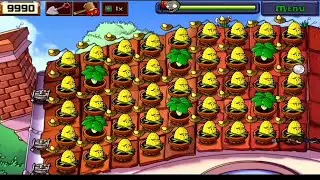 Plants vs zombies |SURVIVAL Episode 162| Group of Kernel-pults Roof top 