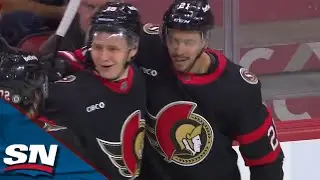 Senators' Tim Stutzle Dances Around Defence Before Setting Up Mathieu Joseph