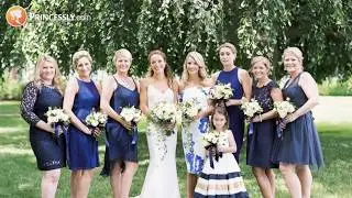 Navy Blue / Ivory, Fall & A-line Wedding Flower Girl Dresses | Princessly Dresses