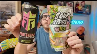 REIGN watermelon sour gummy energy drink review does it taste just like sour strips