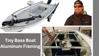 Build Your Own Tiny Bass Boat (DIY) | Part 2 | Aluminum Frame #bassfishing #fishing #tinyboat
