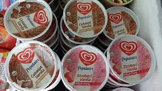 Drama buying Walls ice cream in strawberry and chocolate flavors at Indomaret ⁉️ I like ice cream...