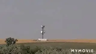 A doppler radar tower and the small microwave tower