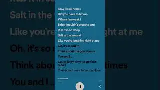 Taylor Swift- Bad Blood Lyrics #taylorswift #lyrics #1989taylorsversion #badblood #katyperry #viral
