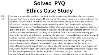 Question 12-2023 | Solved UPSC Ethics Case Study | UPSC PYQ | Ethical Issues in Social Media
