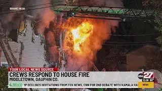 Local News Firefighters battle Dauphin County house fire