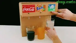 Satisfying Video / Make Diy Coca Cola Soda Fountain Machine 3 delicious Flavors Satisfying Video