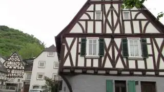 Walk around Lorch by the Rhine in Germany - der Rhein