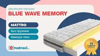 Матрак Blue Wave Memory от MATTRO | -50% Отстъпка + Безплатна Доставка от eMatraci.bg