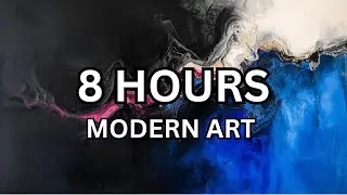 Cobalt Blue Abstract Art &ndash; 8 Hours of Ambient TV Art | Estate Haus