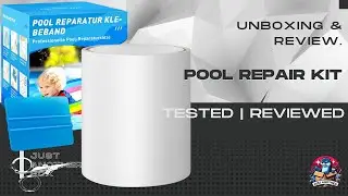 KAZATE Pool Repair Kit &ndash; Self Adhesive Waterproof Tape for Pool, Waterbeds, Air Mattresses
