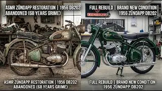 ASMR Motorcycle Restoration Full Rebuild of Green Zündapp Autique 1956 German Motorcycle