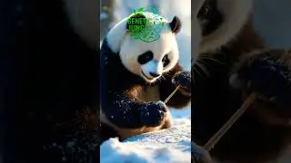 Panda with Fox #animal #funny #youtubeshorts #animation #animalshorts #panda #fox #youtube #snow
