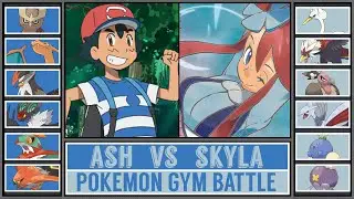 Pok&eacute;mon Anime Gym Battle: ASH vs SKYLA