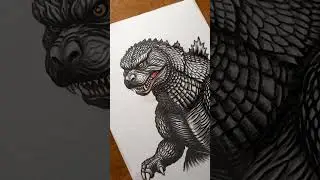 Easy Drawing of Godzilla 1995                          TRUST ME BRO IT IS NOT  DIFFICULT AS IT LOOKS