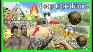 Ark: Survival Evolved (Random Moments) - Minecraft vets playing for first time, Poop expedition