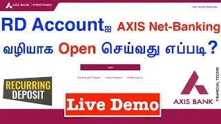 How to open RD account in Axis bank | Open RD online | TAMIL