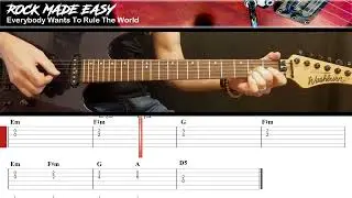 Everybody Wants To Rule The World - Tears For Fears | BEGINNERS GUITAR | Songs Made Easy