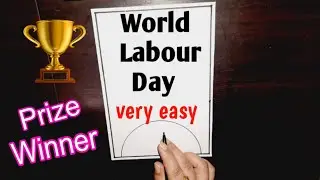 World Labour Day Drawing || World Labour Day Poster Drawing || International Labour Day Drawing