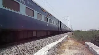 Karnataka Express at full speed-Indian Railways