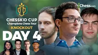 Will Caruana beat Moussard to Face Van Foreest in Losers Bracket Finals? | ChessKid Cup 2023 Day 4