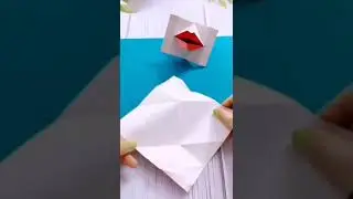 DIY Big kissing lips popup origami