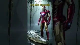Animal Fusion:Iron Man Parrot #hybrid #animals #fusion #shorts #animalfusion #marvel #ironman