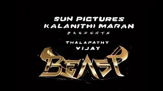 Beast Motion poster | First look reveal | Thalapathy Vijay drawing | Sunpictures | Animation art