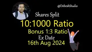 Split 10:1000 Ratio, Bonus, Split Share latest news, Bonus shares latest news, #bonusshare #split