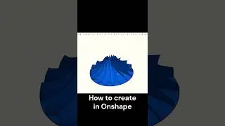 How to create in Onshape - impeller #CAD #Onshape
