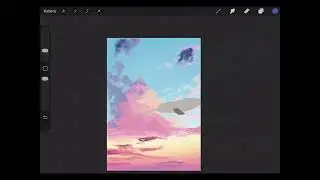 Drawing | guardian ft Seahorse, clouds