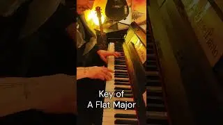 Viva La Vida -  Key of A Flat Major - A♭ B♭ D♭ E♭  (Melody Piano Practice - take 11)