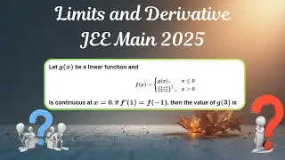 Let g(x) be a linear function & f(x)={g(x), x≤0, (1+x/2+x)¹/ˣ, x≥0 is continuous at x=0. find g(3)