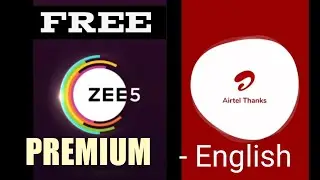 Zee5 Free Account - English | How to watch Zee5 Premium account free for Airtel Users