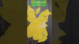 Easy and Fun Sunflower Craft for Kids #sunflowergarden #simplecrafts